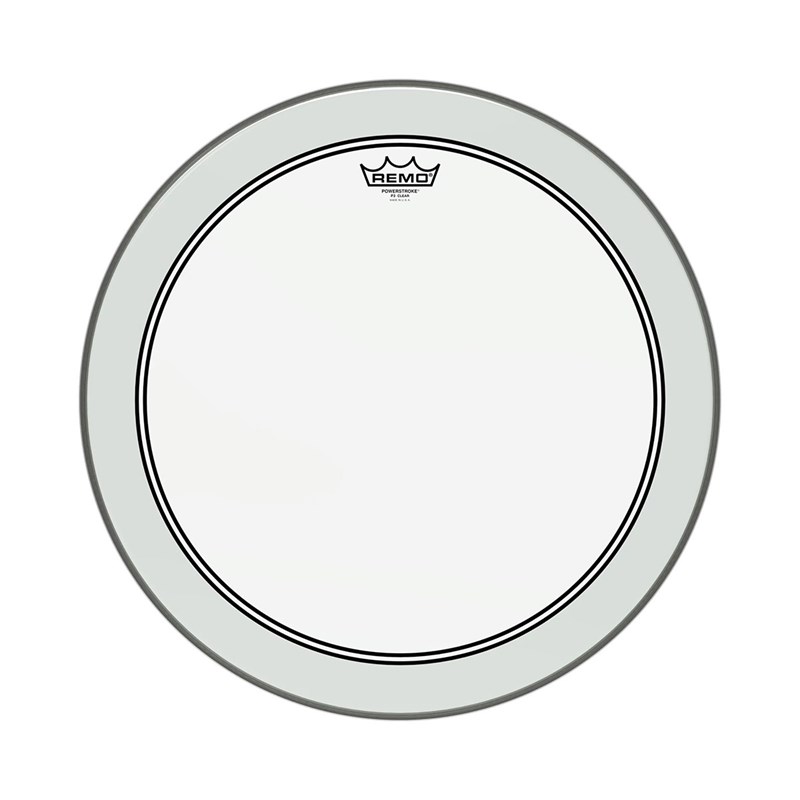 Remo P3-1320-BP 20-Inch Powerstroke 3 Clear Bass Drum Head